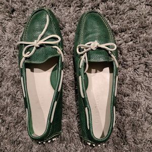 Cole Haan Green leather boot shoes